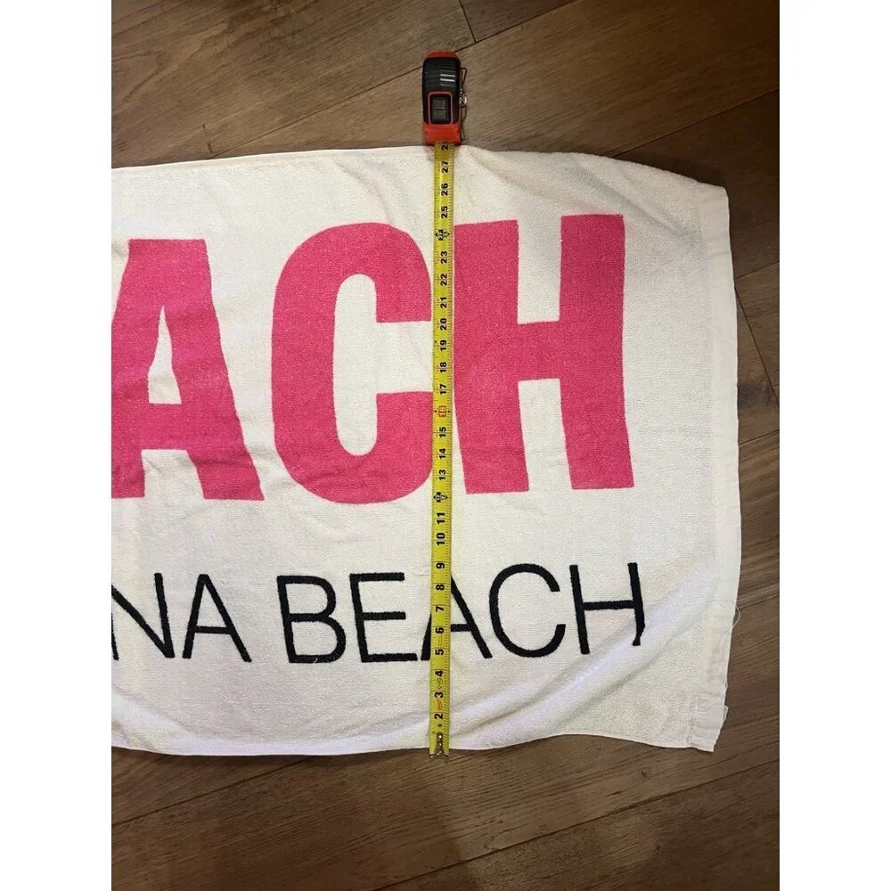 RARE Vintage 80s Goals DAYTONA BEACH logo beach towel retro neon preppy